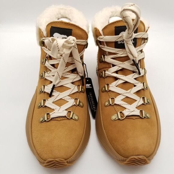 SOREL x Prana Out N About III Conquest Waterproof Boots Size 8 Brown Suede - Picture 3 of 13